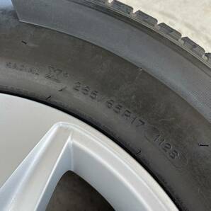 150系 ランドクルーザー プラド 純正 アルミホイール17インチ7.5J +25 ミシュランタイヤ 265/65R17 2019年製造品 中古品 4本の画像4