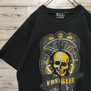 【588】 FREI WILD フレイワイルド Tシャツ ロックバンド ドクロ骸骨 古着 バンドTシャツ