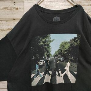 【591】THE BEATLES ビートルズ ABBEY ROAD アビーロード バンドTシャツ ゆるダボオーバーサイズ ＸＸＬ 