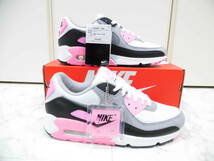 【新品未使用品タグ箱付】 W NIKE AIR MAX 90 ナイキ ウィメンズ エア マックス 90 27.0㎝ US10 CD0490-102 WHITE GREY ROSE BLACK 27㎝_画像6