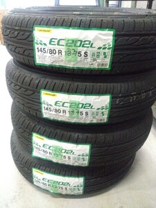 ダンロップ　エナセーブ　EC202L　145/80R13　新品未使用長期在庫品　4本セット　22 年製 デジタイヤ　 軽自動車に