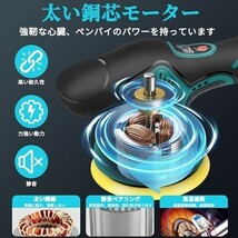 ■送料無料■電動ポリッシャー 車 5000mAh大容量リチウムイオンバッテリー 12V ダブルアクションポリッシャー 充電式 55_画像2