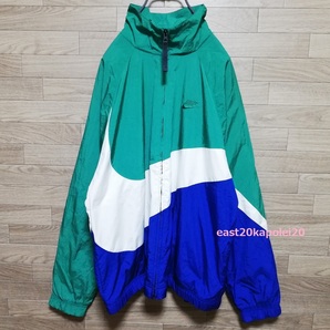 NIKE HRB STMT BIG SWOOSH WOVEN JACKET ナイキ ビッグ スウッシュ メンズ ウーブン ウインド ナイロン ジャケット XL size AR3133の画像7