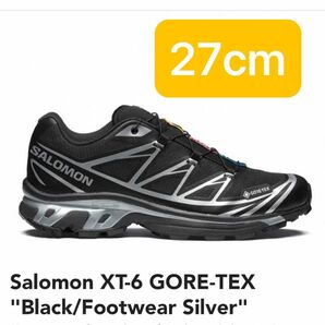 27cm Salomon XT-6 GORE-TEX Black/Footwear Silver サロモン ゴアテックス　防水