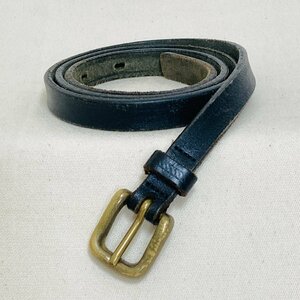 OZOC　金古美 バックル　LEATHER/本革 レザー ベルト　ブラック/黒