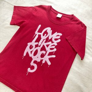 aiko　アイコ　LOVE LIKE ROCK 5　プリント Tシャツ　レッド/赤