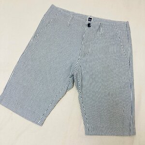 the GAP　オールドギャップ　ショートパンツ　ストライプ　ホワイト/ブルー　S