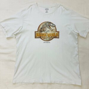 JURASSIC WORLD　ジュラシックワールド　プリント Tシャツ　ホワイト/白　XL