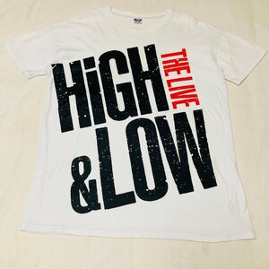 EXILE THE SECOND　HiGH & LOW THE LIVE　プリント　Tシャツ　ホワイト/白　LDH Inc.