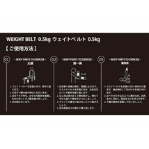 【送料無料】東急OASIS×東急ハンズ ウェイトベルト 0.5kg 2個入 ◆ エクササイズ／健康グッズ／ダイエット_画像6