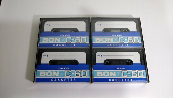 【送料無料】香港製カセットテープ 4本 BON C-60