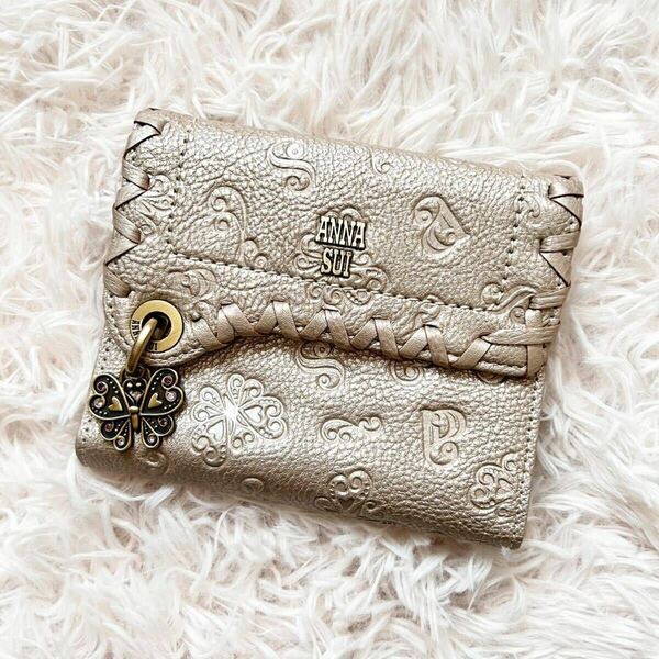 ANNA SUI アナスイ ダリア 折り財布 がま口