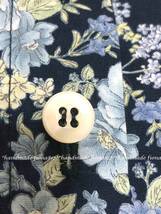 *:. ハンドメイド　cotton　小花柄　navy　ピンタック　前ボタン　タック切替OP .:*_画像9