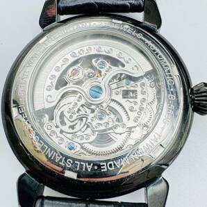 BVONO ヴォーノ B-5545 自動巻き スケルトン 稼働 オートマチック ベルト劣化 箱付 メンズ 腕時計 ボーノ コレクション 格安 1円出品 8089の画像3