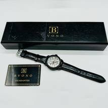BVONO ヴォーノ B-5545 自動巻き スケルトン 稼働 オートマチック ベルト劣化 箱付 メンズ 腕時計 ボーノ コレクション 格安 1円出品 8089_画像10
