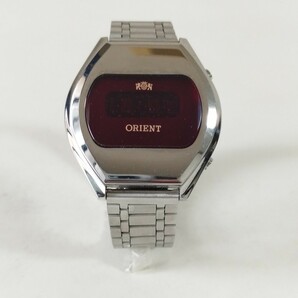 ジャンク デッドストック ORIENT オリエント LED デジタル クォーツ 腕時計 タッチトロンの画像2