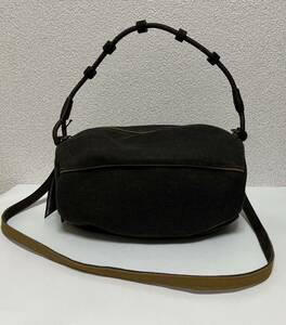 [ free shipping ] unused / tag attaching / canvas / old fee ...../2 way ( hand, shoulder ) bag / cotton 100%/KYOTO/HOKYO JAPAN