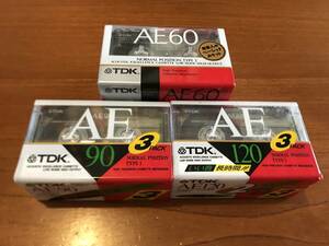 カセットテープ TDK AE60/AE90/AE120 計10巻◆　ノーマルポジション