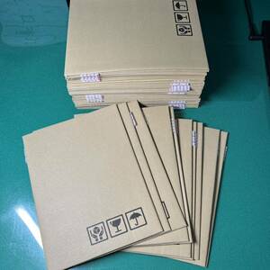 紙製クッション封筒50枚セット（封かん・開封テープ付き、片段クッション）