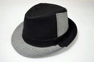  large size Denim switch soft hat hat head around 61cm 10503BIG BK / cotton 100%