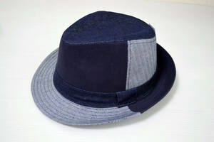  large size Denim switch soft hat hat head around 61cm 10503BIG NV cotton 100%