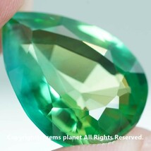 クリックポスト 大粒 18.52ct グリーンブルーグリーンシンセティックサファイア 524_画像1