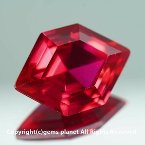 9.68ct ヘキサゴン 合成ルビー 708の画像5