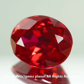 11.84ct ピジョンブラッド 合成ルビー 962の画像2