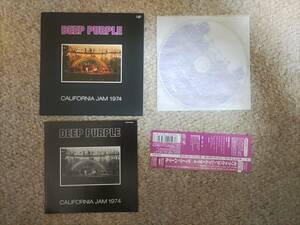 Deep Purple /California Jam 1974 deep * purple / California * jam 1974 paper jacket obi attaching 