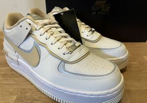 即決27cm Nike WMNS Air Force 1 Shadow Summit White/Wolf Grey/Pure Platinum/Sesameナイキ ウィメンズ エアフォース1 シャドウ 新品