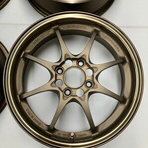 美品 鍛造 RAYS レイズ VR CE28N ボルクレーシング 15インチ ブロンズ 5.5J +45 4H PCD100 FORGED 4本セット シール美品 VOLK 4穴 軽自動車の画像5