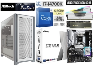 ■《最新第14世代》intel Core i7-14700K/水冷/Z790/DDR5 32GB/M.2SSD 1TB/750W/Win11 Pro/Office2021