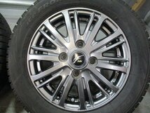 R380　中古タイヤ スタッドレス 155/65R13 ×4.00B +45 アルミ 深溝冬4本セット！2022年 BS VRX 法人宛/営業所止め送料無料 アルト エッセ_画像2