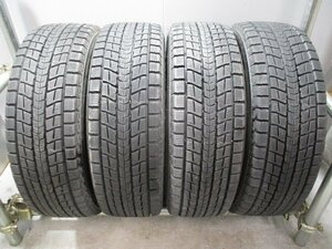 R389　中古タイヤ スタッドレス 225/60R18 バリ溝冬4本価格！DUNLOP SJ8 法人宛/営業所止め送料無料 レクサスNX ハリアー CR-V