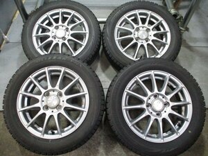 R386 中古スタッドレス 155/65R14 ×4.5J +45 冬4本セット！法人宛/営業所止め送料無料 タント ウェイク ワゴンR