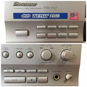 希少品【人気レコーダー】PIONEER パイオニア CDレコーダー CDプレーヤー 高品質モデル PDR-50の画像3