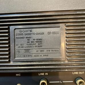 SONY ラジカセ 昭和レトロ ダイヤモンド差動回路搭載 CF-6500 FM/AMステレオカセットコーダーの画像9