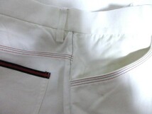 ■P110■男パンツ■アディダスGOLF Men'sノータックカーゴパンツ/USED/w82/生成/裏地無し/刺しゅうロゴ_画像5