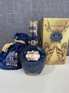 ROYAL SALUTE SCOTCH WHISKY 21 YEARS OLD BLENDED ロイヤル サルート スコッチ ウイスキー 21年 青 陶器 巾着付き 700ml 40％