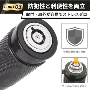 ヒッチロックピン 鍵付き カギ ヒッチメンバーピン ヒッチピン 牽引 盗難 防止 防犯 5/8インチ トレーラー アウトドア プッシュロックの画像4