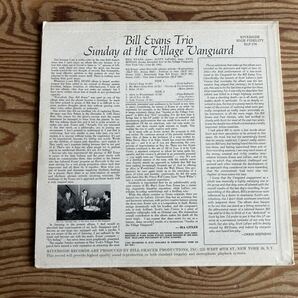 希少 mono 美品 Bill Evans trio Sunday at the village vanguard RLP-376 Riverside ビル エヴァンス スコット ラファロの画像2