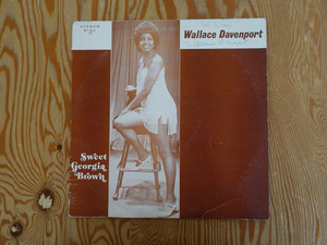 直筆サイン入り レコード USA盤オリジナル WALLACE DAVENPORT「SWEET GEORGEA BROWN」MY JAZZ 135