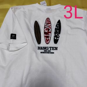 ▼1327　ハンテン　HANGTEN 半袖Tシャツ 3Lサイズ　白 未使用新品　タグ付　　