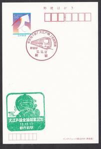 小型印 都営地下鉄「大江戸線」全線開業 新宿 平成12年12月12日 jc8884