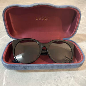 極美品 GUCCI グッチ サングラス ユニセックス 男女兼用 カラーレンズ メンズ レディース 眼鏡 メガネ ブルー レッド GG