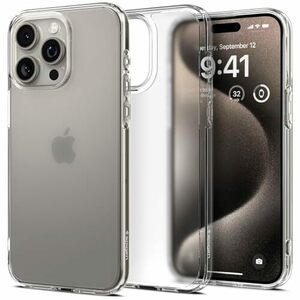 【訳有未使用】Spigen iPhone 15 Pro ケース クリア 耐衝撃 半透明 さらさら 米軍MIL規…_C_1825