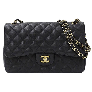 シャネル CHANEL バッグ デカマトラッセ 30 レディース ブランド ショルダーバッグ キャビアスキン ブラック ゴールド金具 A58600 チェーン