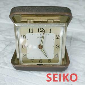 SEIKO 置き時計　手巻き　目覚まし時計　セイコー