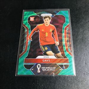 (RC) Gavi / 2022 PANINI PRIZM WORLD CUP SOCCER Green Wave ルーキーカード ガビ バルセロナ スペイン代表