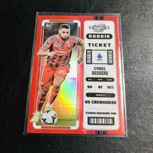 (RC) Cyriel Dessers / 2022-23 Panini Chronicles Soccer / Optic Rookie Ticket Red /99 ルーキーカード 99枚限定 デセルス クレモネーゼ